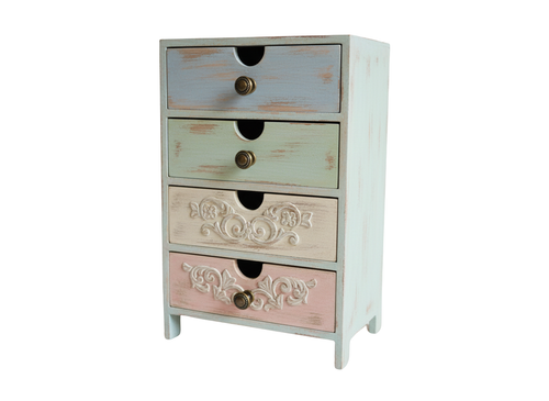 MDF blank 4 drawer chest shabby chic