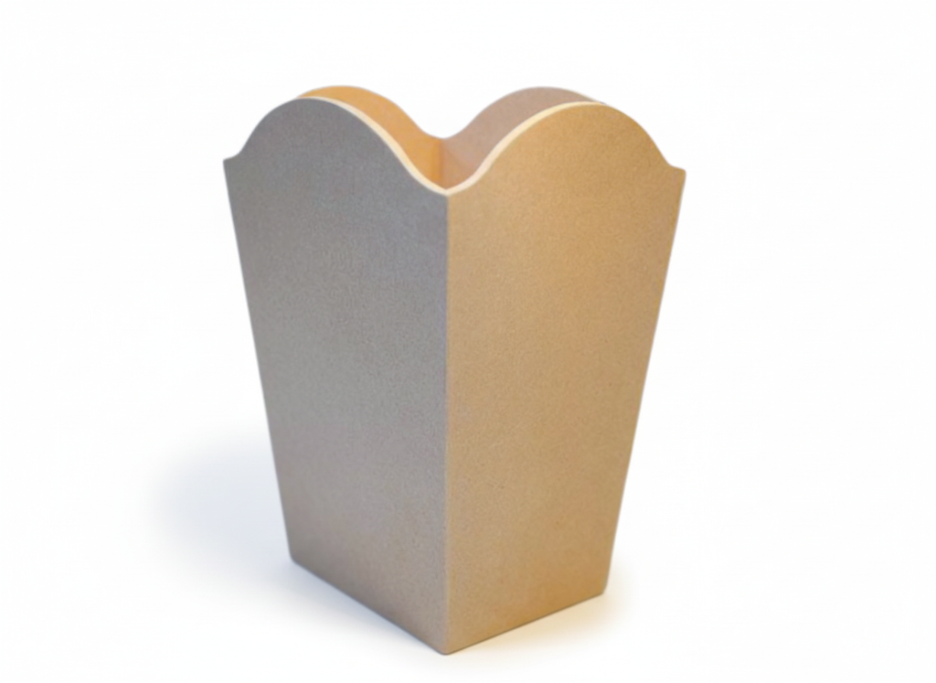 MDF blank curved bin planter