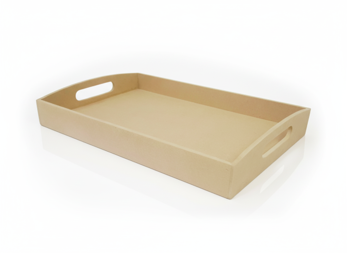 MDF blank, curved handle tray