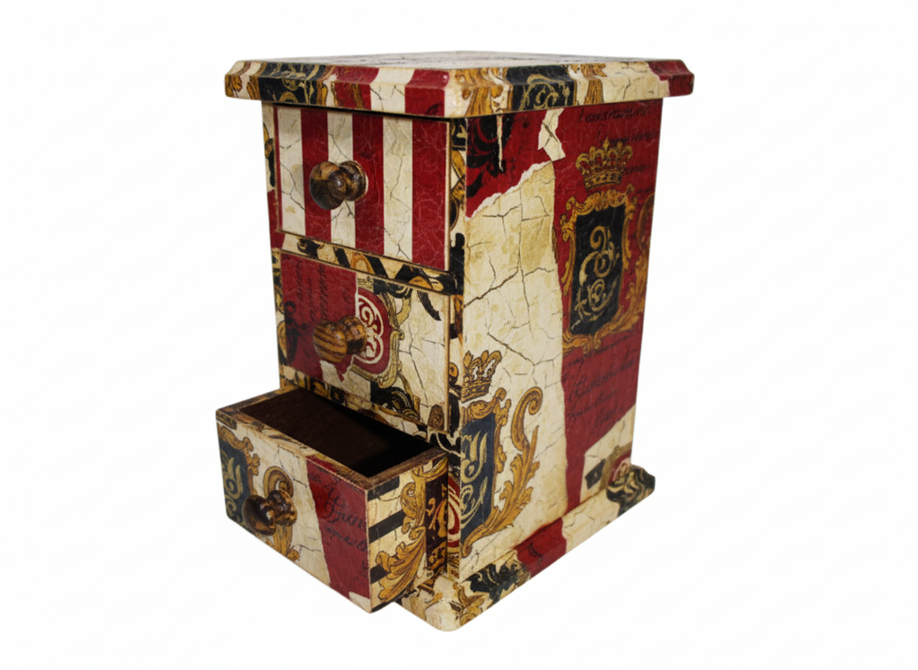MDF blank jewellery drawers decoupage