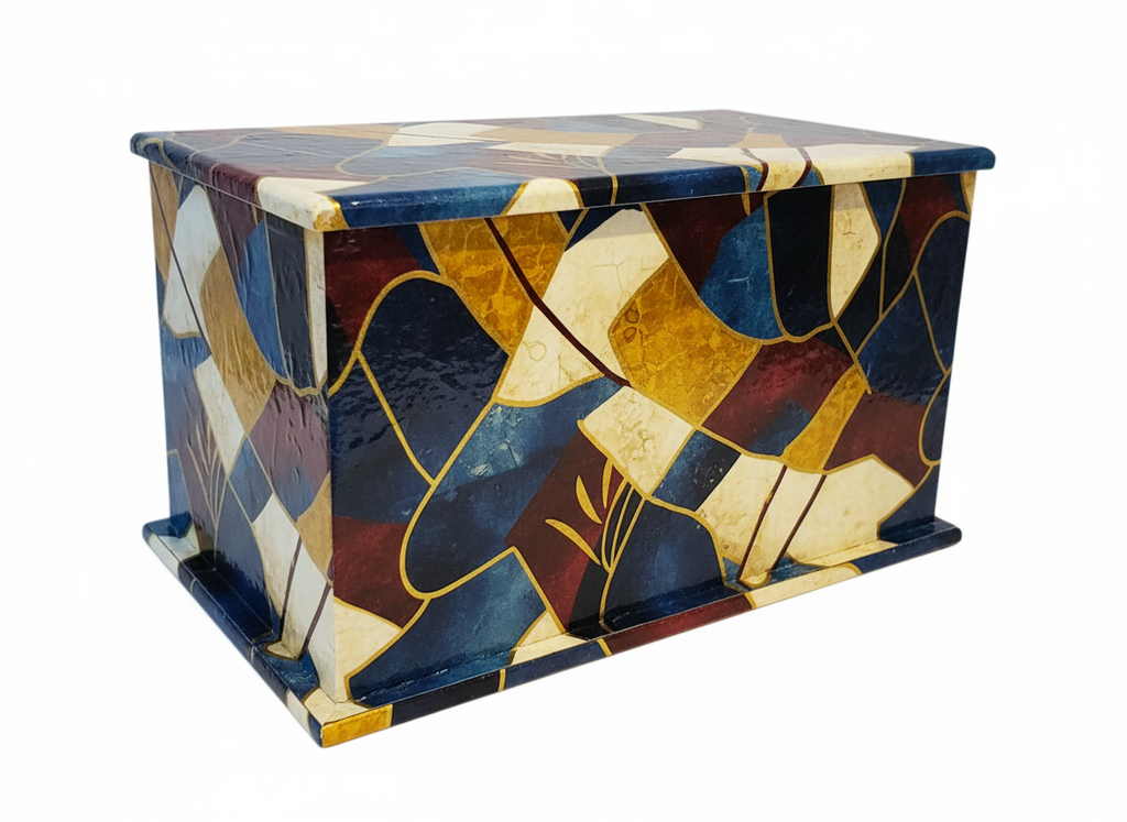 MDF blank storage box decoupage