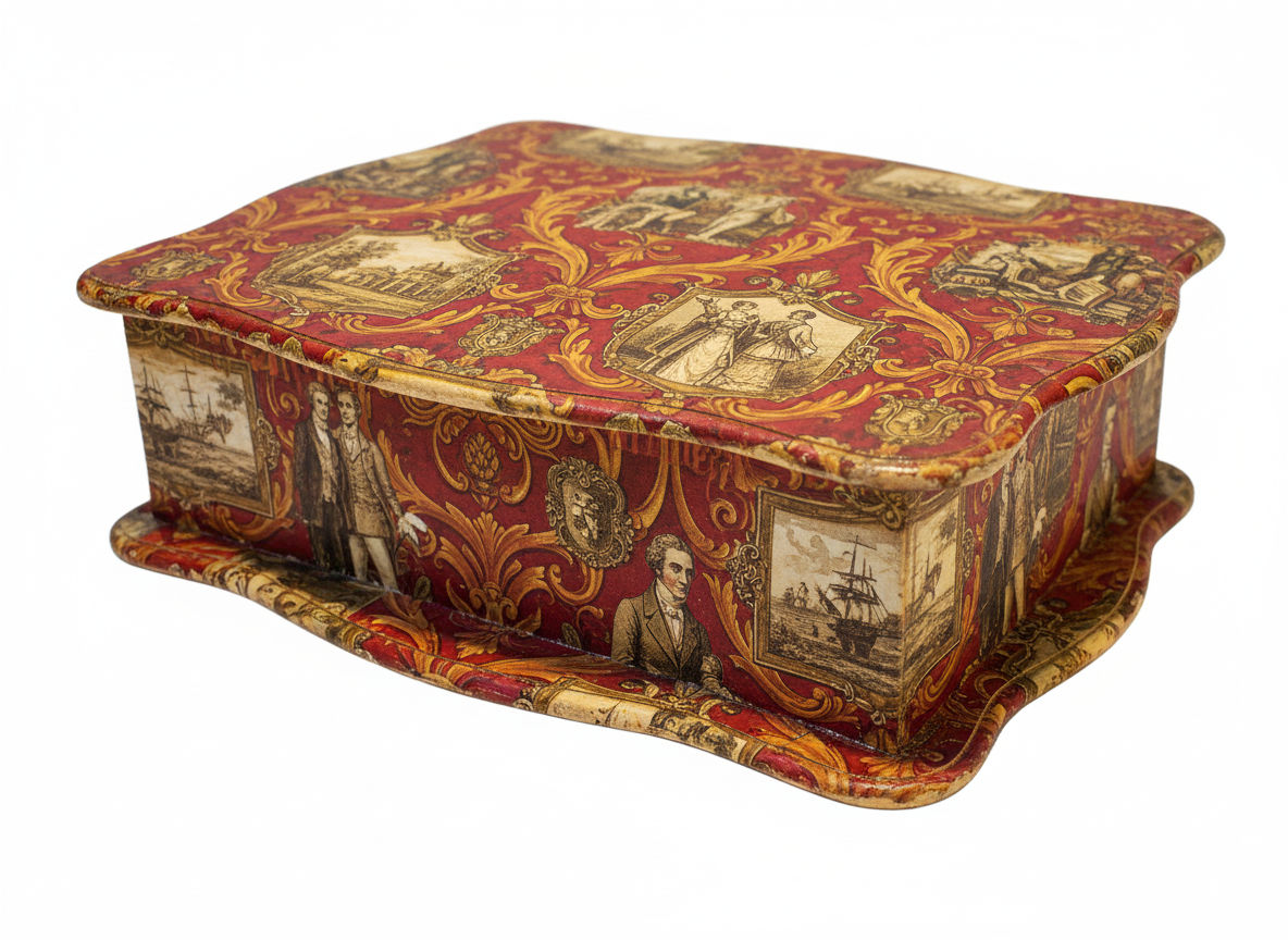MDF blank trinket box decoupage